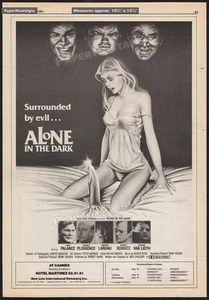 ALONE IN THE DARK - Original 1982 Trade AD / poster _ Jack Palance _ Carol Levy - Picture 1 of 1