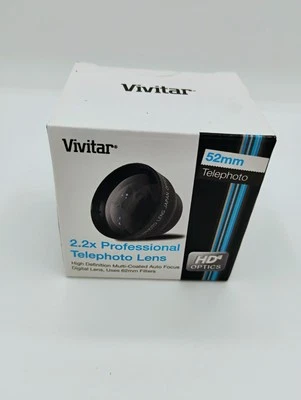 Vivitar 2.2X Professional 52mm Telephoto Lens VIV52T HD4 Optics - Image 1 of 4