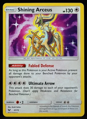 Shining Arceus #57 Mint Pokemon Card - Image 1 of 3
