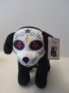 AURORA 11 i" Black Plush DOG Day of the Dead Dia De Muertos Stuffed Archie MINT - Picture 1 of 6