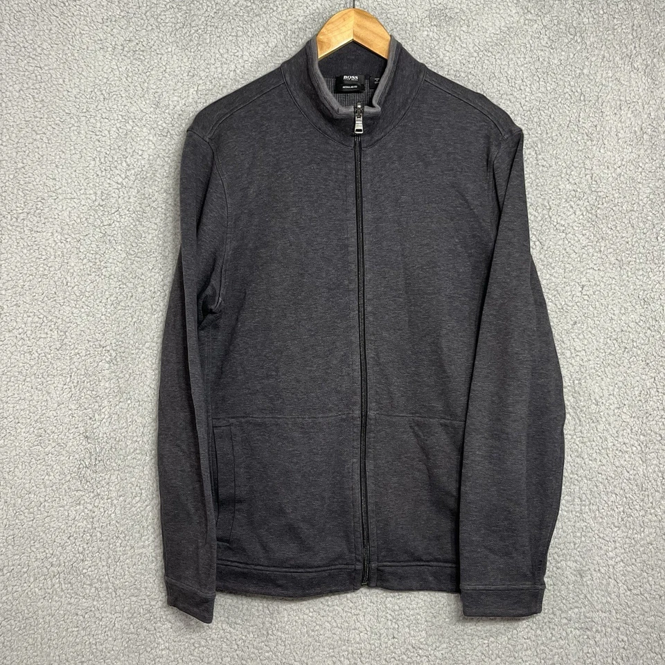 Sudadera Boss Hugo Boss Para Hombre Reversible Algodón Cremallera Completa Manga Larga Talla XL Foto 1 de 4