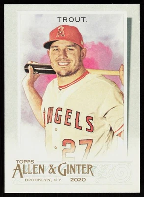 2020 Topps Allen & Ginter Mike Trout #85 Baseball CARD Los Angeles Angels - Image 1 of 2
