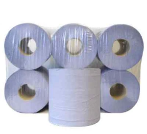 Blau Papier Rolle Zentral Futter 2 Ply, 150m (6 stück) - Bild 1 von 1
