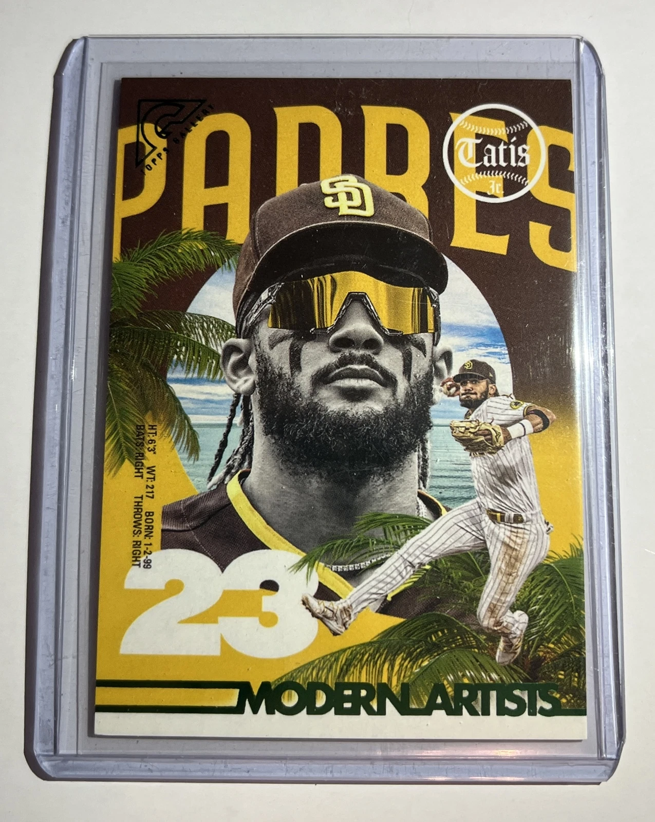 Fernando Tatis 2022 Topps Gallery Modern Artists Green Parallel Padres /250 B6