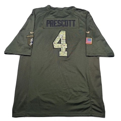 NIKE On Field Dak Prescott XXL #4 NFL Jersey~Salute To Service~ Dallas Cowboys Cover