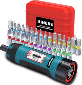 1/4 Inch Torque Screwdriver Wrench Set 10-70 in-lb 31 Pcs Bits Tool Kit - Picture 1 of 7