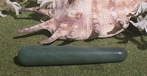 Varita de masaje de piedras preciosas talladas de aventurina verde herramienta de raspado Gua Sha - Imagen 1 de 3