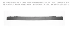 SPOILER INFERIORE CENTRALE PARAURTI ANTERIORE-NERO PER SMART FORFOUR 09/14-12/19 - Foto 1 di 5