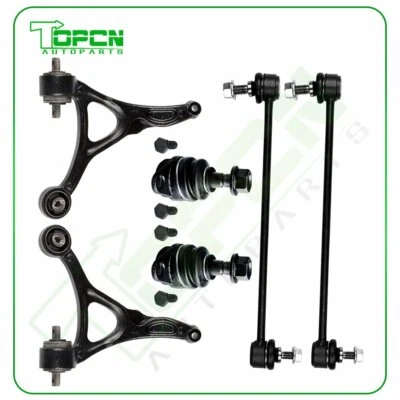 For 2003-2014 Volvo XC90 6Pcs Front Sway Bars Lower Ball Joints Control Arms Kit - Image 1 of 4