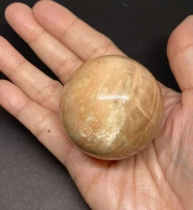 Peach Moonstone Sphere From Madagascar 182g 51mm USA SELLER - Picture 1 of 10