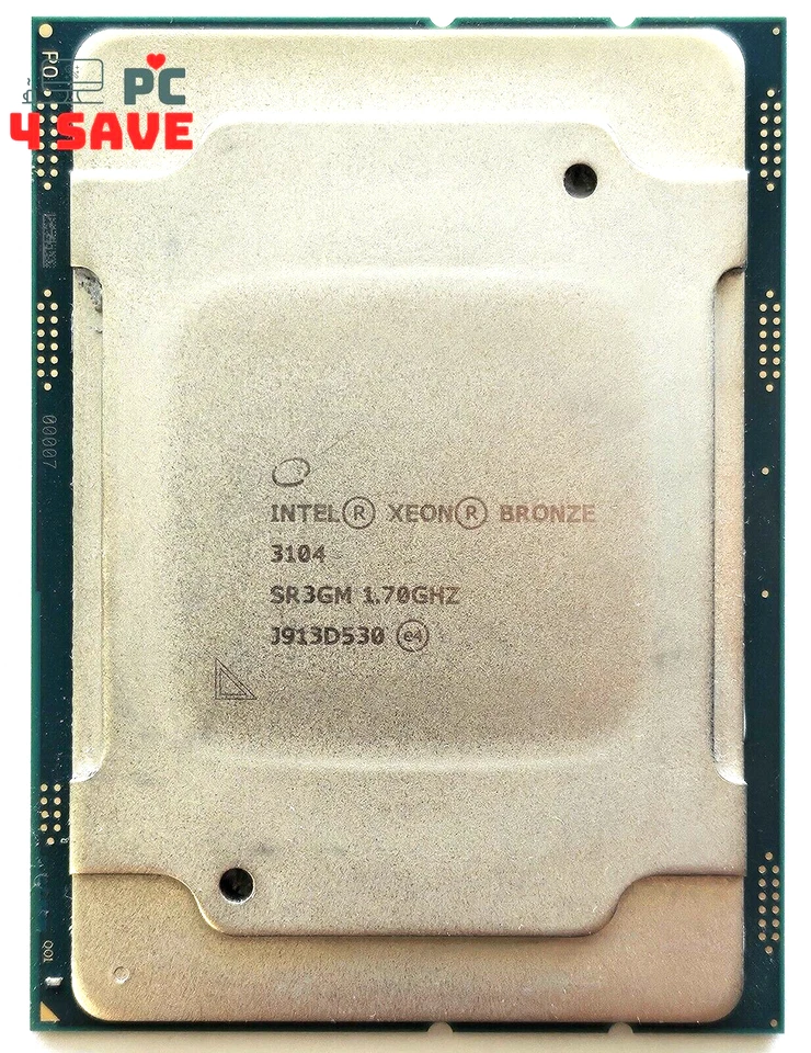 Intel Xeon Bronze 3104 1.70 GHz 6-Core 8.25M LGA3647 Server CPU Processor SR3GM - Image 1 of 1