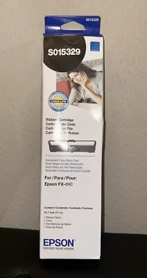 🔥 Genuine EPSON S015329 Black Printer Ribbon CARTRIDGE for FX890 - Image 1 of 2