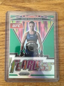 Rose Namajunas Fearless Insert #14 Green Prizm - 2022 Panini Prizm UFC - Picture 1 of 2