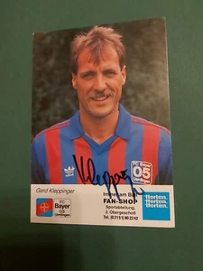Bayer Uerdingen , G. Kleppinger ,89/90, Autogrammkarte, Fussball - Picture 1 of 1