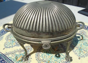 Breakfast Warmer Hukin Heath Domed Roll Top England 14 ” Long Silverplated - Picture 1 of 14