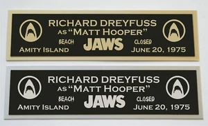 Richard Dreyfuss Jaws nameplate for signed autographed movie poster photo - Picture 1 of 2