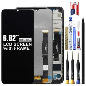 OEM LCD Display Touch Screen Digitizer Assembly Frame For TCL 30XL /30 XL T701DL - Picture 1 of 10
