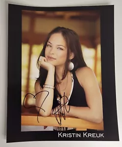 Foto firmata KRISTIN KREUK 8x10 Lana Lang SMALLVILLE autografo firmato a mano - Foto 1 di 1