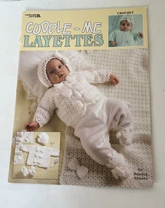 Leisure Arts 2001 Cuddle-Me Layettes Crochet Pattern Book Baby Afghans Cardigan - Picture 1 of 2