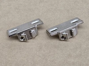 (2) BLUM 1 3/8 " OVERLAY MOUNTING PLATES - NICKEL 130.1140.02 (COMPACT 33 HINGE) - Picture 1 of 1