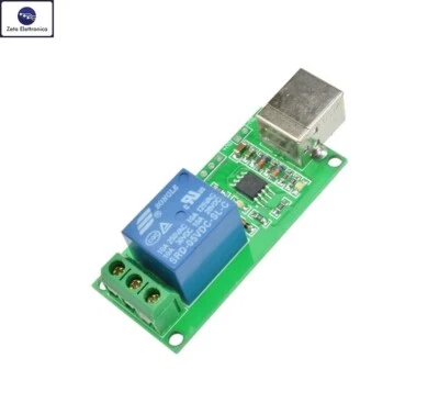 Relè MODULO HID A CONTROLLO USB 5V DC / 220V AC SCHEDA PROGRAMMABILE RELAY. - Imagen 1 de 3