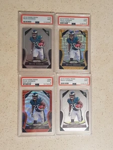 2019 Panini Prizm Miles Sanders PSA 9 RC Lot ×4/ Lazer- Red Wave/149 - Picture 1 of 2