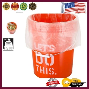 BPA-Free Heavy Duty Food Grade Liner Bags for 5 Gallon Buckets - 25 Pack - Picture 1 of 4