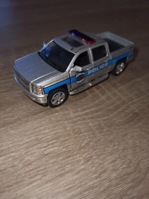 Camión de policía Chevrolet Silverado 2014 5" Kinsmart modelo diecast 1:46 Foto 1 de 4