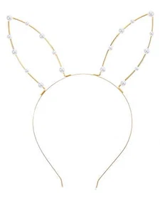 Easter Pearl Bunny Ears Headband, 1 Piece - Picture 1 of 4