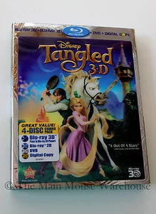 Disney Märchen Rapunzul verworren 3D Blu-ray DVD Digital Kopie kein Slipper - Bild 1 von 5