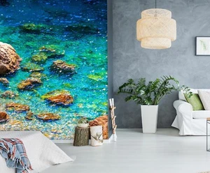 3D Lake Stones E1597 Wallpaper Mural Paper Wall Print Indoor Murals CA Honey - Picture 1 of 11