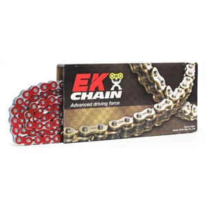New EK CHAIN AND SUPERSPROX 530 NX-Ring Metallic Red Chain 122L 14-530ZVX3M4-122 - Picture 1 of 1
