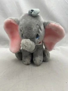 Walt Disney Productions Dumbo Plush Stuffed Animal Vintage Korea Elephant - Picture 1 of 6