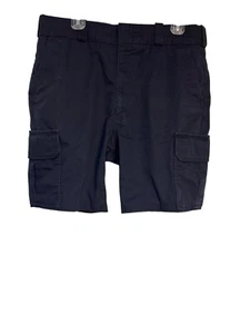 Elbeco Mens Navy Cargo Shorts W/ Multiple Pockets & Zipper Fly - Picture 1 of 9