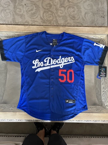 Mookie Betts Jersey NEW Mens Large City Connect Blue Los Angeles Dodgers Cover