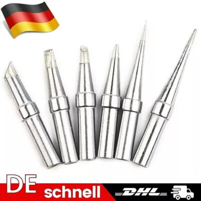 MARKENLOS 6 X Ersatz ET Lötspitzen Tipp Set Für Weller WE1010NA LR21 NEU DHL