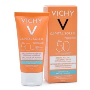 VICHY IDEAL SOLEIL DRY TOUCH SUNSCREEN FACE EMULSION SPF 50 50ML - Picture 1 of 1