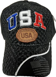 Baseballkappe USA amerikanische Flagge Netz vorne Stil verstellbar bestickt Outdoor - Bild 1 von 16