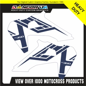 HUSQVARNA FC 350 2019 2020 2021 22 MOTOCROSS RAD SCOOP GRAPHICS DECALS STICKERS - Picture 1 of 1