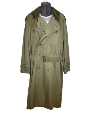 Chaqueta gabardina forrada de lana a cuadros Burberrys 42 R Nova para hombre caqui militar Burberry Foto 1 de 4