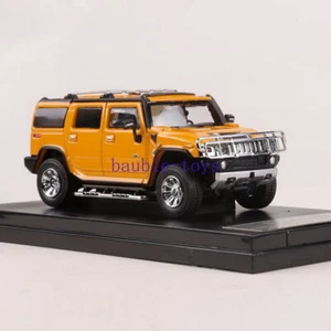 LuLu Model 1/64 Scale  Hummer H2 SUV Yellow Diecast Car Model Toy Gift NIB - Picture 1 of 6