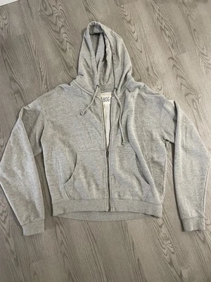 Sudadera con Capucha BDG Urban Outfitters Para Hombre Gris Hoguera Cremallera Pequeña Foto 1 de 4