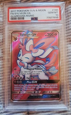 Pokemon Cards - PSA 10 Sylveon GX 140/145 - Guardians Rising - GEM MT - PSA10 - Image 1 of 2