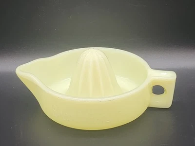 McKee Glass Siviglia Giallo Sunkist Alesatore Arancione Limone Lime Spremiagrumi  - Immagine 1 di 4