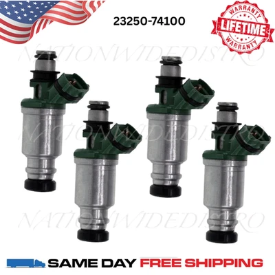 4x Inyectores de combustible Denso OEM para Toyota Camry 1992-2000 2,2 L I4 23250-74100 Foto 1 de 4