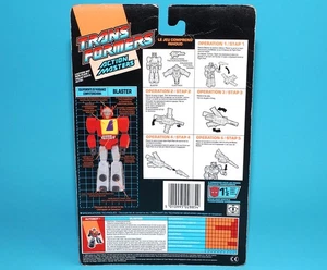 TRANSFORMERS G1 ACTION MASTERS BLASTER TECH SPECS CARDBACK NL FR BENELUX EURO... - Picture 1 of 2