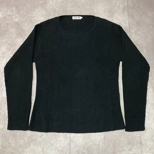 Issey Miyake Denim Im Product Black Pullover Sweater L Cotton 100% Spring - Picture 1 of 14