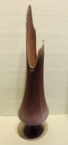 Lilla vintage L.E. Vaso in vetro oscillante Smith 22”x6” colore RARO prodotto nel 1961 solo MCM 💜 - Foto 1 di 17