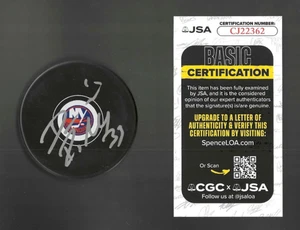 David Rittich Signed New York Islanders Puck JSA COA - Picture 1 of 1