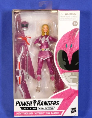 MIGHTY MORPHIN POWER RANGERS PINK RANGER METALLIC LIGHTNING COLLECTION HASBRO Foto 1 de 4